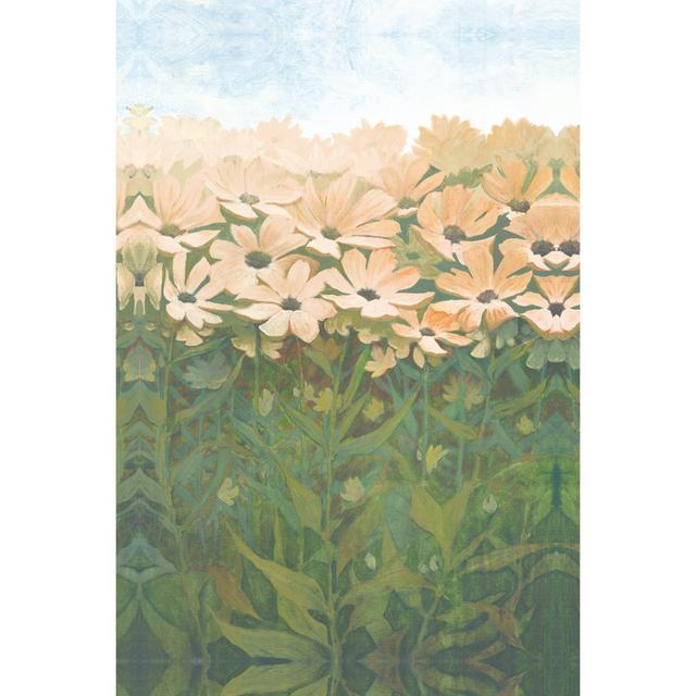 Field of Peach Flowers - Wrapped Canvas Painting ClassicLiving Size: 122cm H x 81cm W x 3.8cm D on Productcaster.