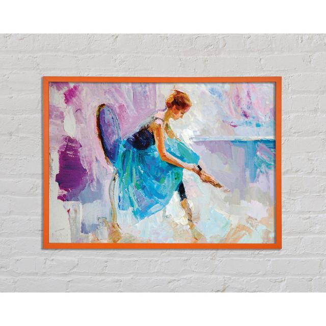 Faywood Blue Pink Ballerina 4 - Single Picture Frame Art Prints Mercer41 Size: 59.7cm H x 84.1cm W x 2cm D on Productcaster.