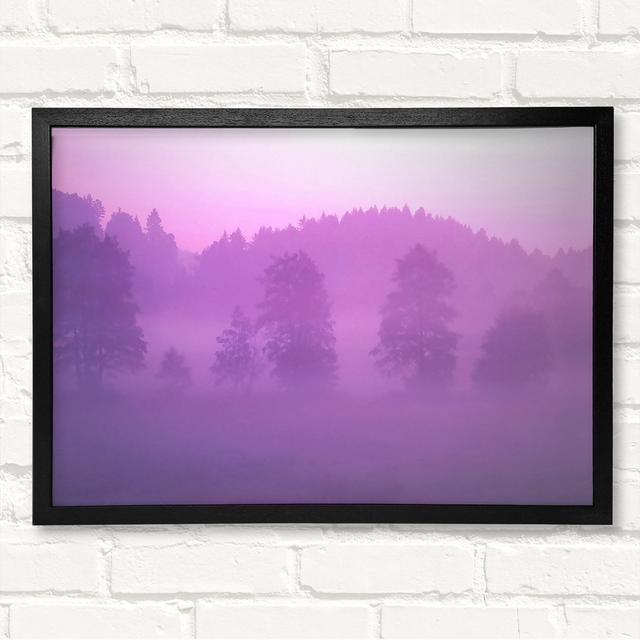 Lilac Forest Mist - Print Union Rustic Size: 59.7cm H x 84.1cm W x 3cm D, Format: Bronze Framed Paper on Productcaster.