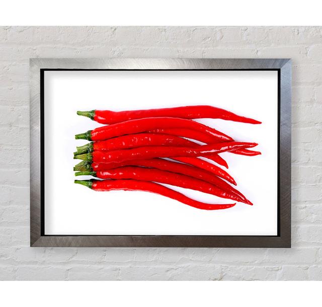 Fire Peppers - Single Picture Frame Art Prints Bright Star Size: 100cm H x 141.4cm W x 3.4cm D on Productcaster.