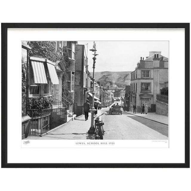 Lewes, School Hill 1921 by Francis Frith - Single Picture Frame Print The Francis Frith Collection Size: 60cm H x 80cm W x 2.3cm D on Productcaster.