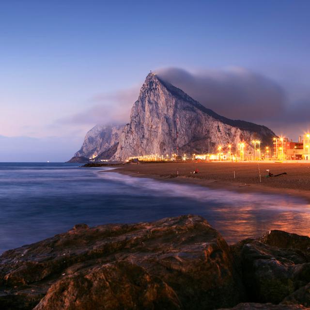 Gibraltar At Dawn House of Hampton Size: 81cm H x 122cm W on Productcaster.