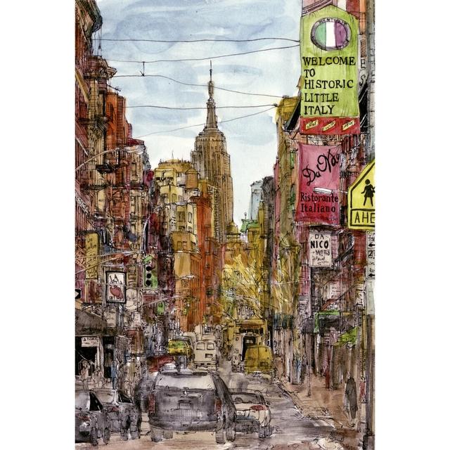 City Scene II - Wrapped Canvas Painting Rosalind Wheeler Size: 76cm H x 51cm W on Productcaster.