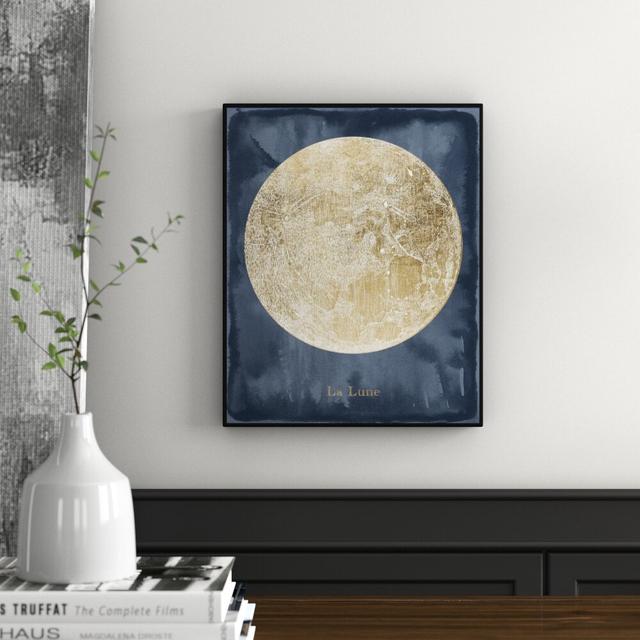 Remedy La Luna - Print on Canvas Oliver Gal Format: Floater Frame, Size: 41cm H x 33cm W on Productcaster.