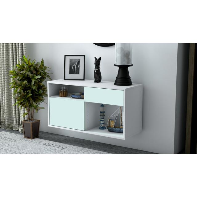 Matthieu TV Stand Ebern Designs Colour: Light Blue on Productcaster.