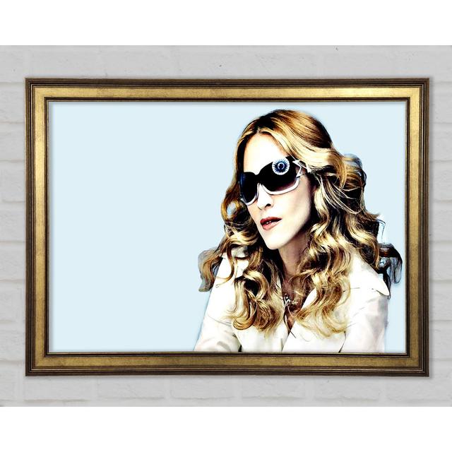 Madonna Baby Blue - Single Picture Frame Art Prints Ophelia & Co. Size: 42cm H x 59.7cm W x 1.5cm D on Productcaster.