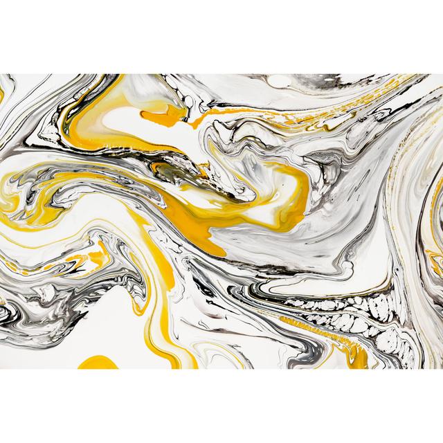 Nome Liquid Marble Pattern by Galina Timofeeva - Wrapped Canvas Graphic Art Metro Lane Size: 30cm H x 46cm W x 3.8cm D on Productcaster.