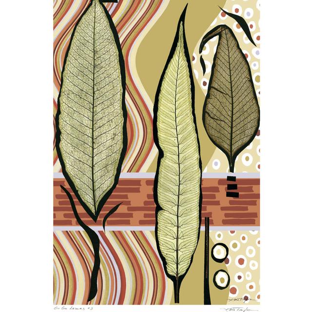 Go Go Leaves III by Kris Taylor - Wrapped Canvas Art Prints Marlow Home Co. Size: 91cm H x 61cm W on Productcaster.