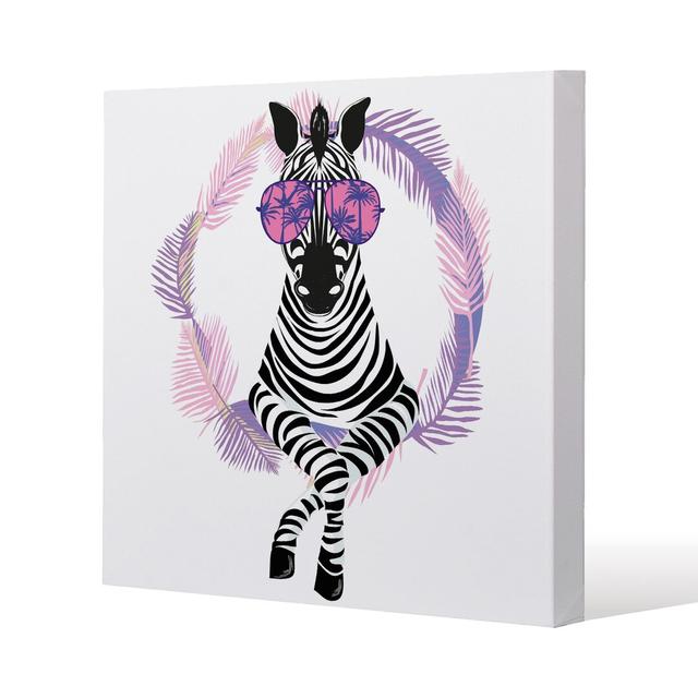 Pink Zebra Canvas Print Andrew Lee on Productcaster.