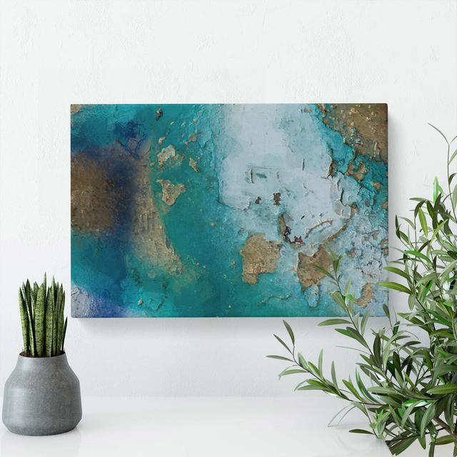 Cracked Affection in Abstract - Wrapped Canvas Painting Print East Urban Home Size: 60cm H x 91cm W x 3cm D on Productcaster.