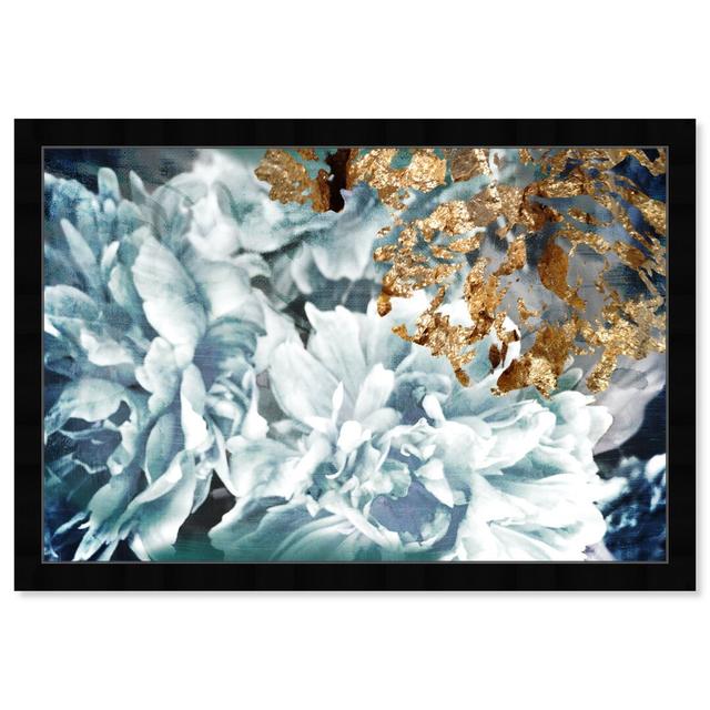 Floral and Botanical Dos Gardenias Light Turquoise by Oliver Gal - Graphic Art Oliver Gal Frame Colour: Black Framed, Size: 40.64cm H x 60.96cm W on Productcaster.