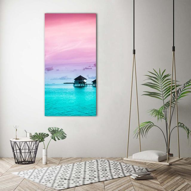 Leinwanddruck - Wandkunst - Drucke auf Leinwand - 70X140 Bild Bildthema: Früchte Haus am Meer on Productcaster.