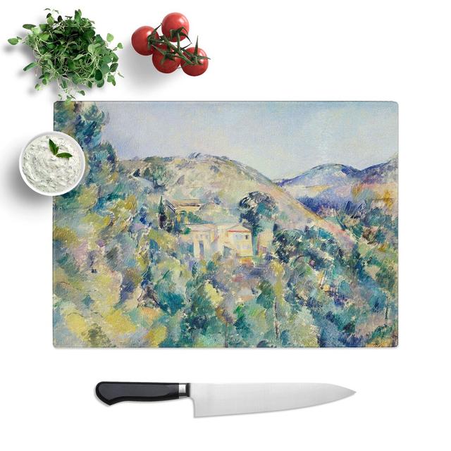 View of the Domaine Saint-Joseph by Paul Cezanne Chopping Board East Urban Home Size: 0.4cm H x 20cm W x 28.5cm L on Productcaster.