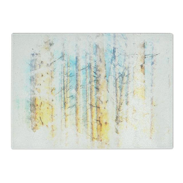 Tempered Glass Sunlight upon the Trees Chopping Board East Urban Home Size: 20 cm x 28.5 cm on Productcaster.