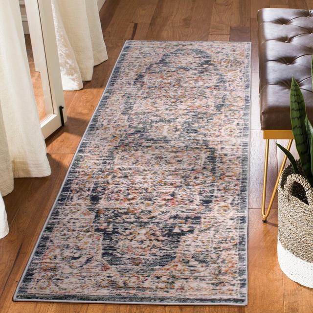 Montano Abstract Machine Woven Blue Area Rug Latitude Vive Rug Size: Runner 66 x 200cm on Productcaster.