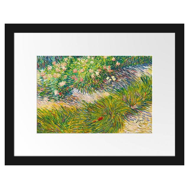 Gerahmter Fotodruck Grass and Butterflies von Vincent Van Gogh Rosalind Wheeler Maße: 30 cm H x 38 cm B x 2,5 cm T on Productcaster.