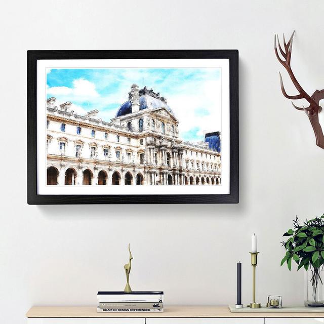 Winter Palace in St. Petersburg Russia - Picture Frame Painting Print East Urban Home Frame Option: Black Framed, Size: 45cm H x 63cm W x 2cm D on Productcaster.