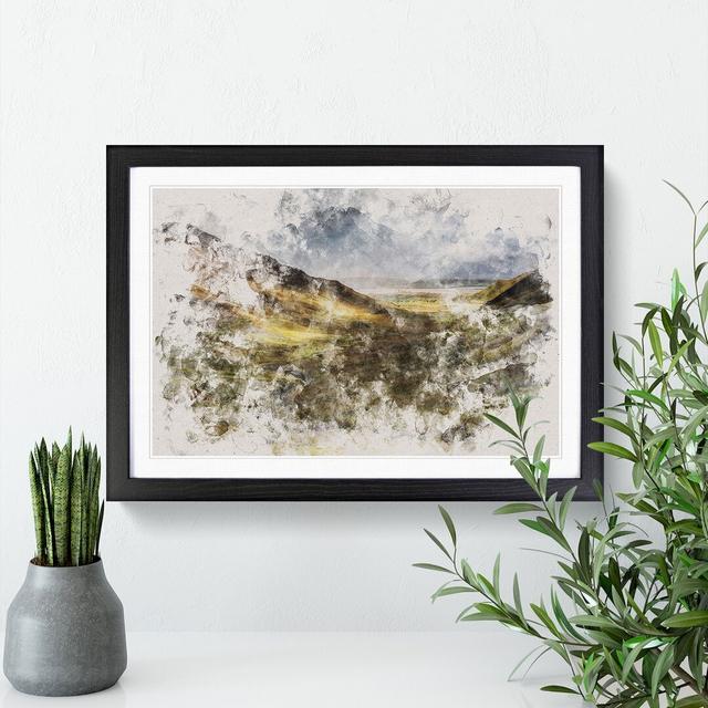 Glangesh Pass in Ireland - Picture Frame Painting East Urban Home Frame Option: Black Framed, Size: 27cm H x 36cm W x 2cm D on Productcaster.