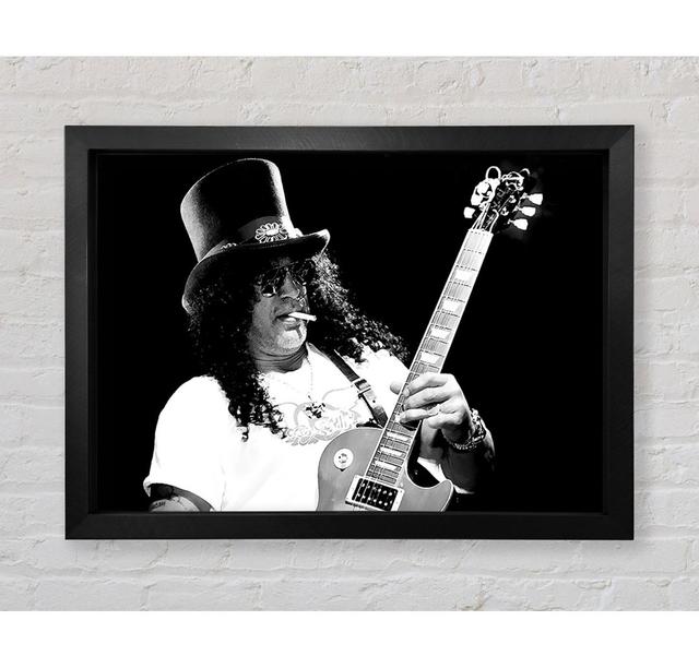 Slash On Guitar - Drucken Bright Star Größe: 84,1 cm H x 118,9 cm B x 3,4 cm T on Productcaster.