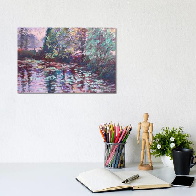 Water Lilies In The Fall by Sharon Sunday - Gallery-Wrapped Canvas Giclée on Canvas Ophelia & Co. Size: 20.32cm H x 30.48cm W x 1.905cm D, Format: No on Productcaster.