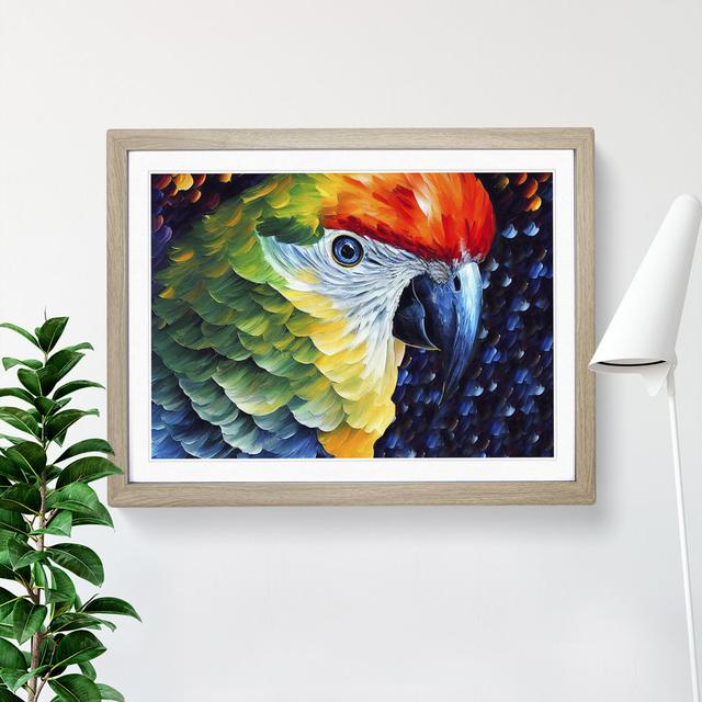 Parrot Vol.2 - Picture Frame Painting Bay Isle Home Format: Oak Framed, Size: 34cm H x 46cm W x 2cm D on Productcaster.