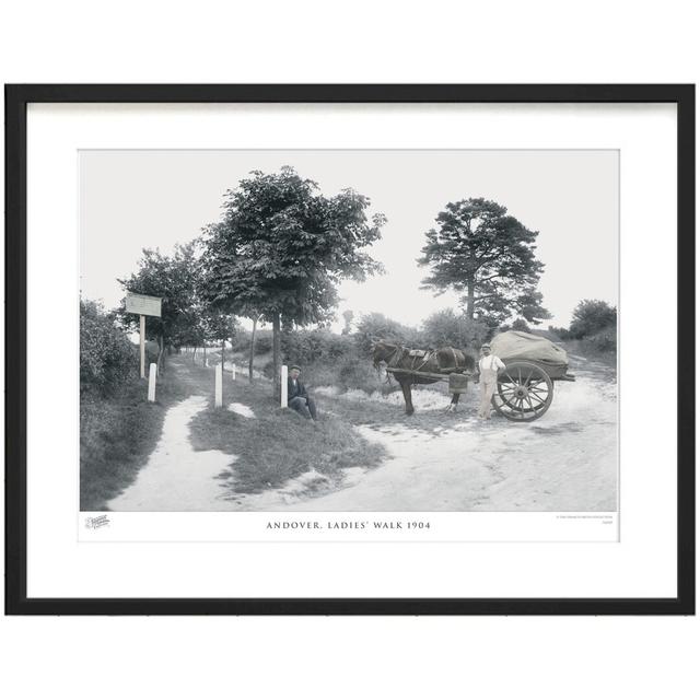 'Andover, Ladies' Walk 1904' by Francis Frith - Picture Frame Photograph Print on Paper The Francis Frith Collection Size: 60cm H x 80cm W x 2.3cm D on Productcaster.