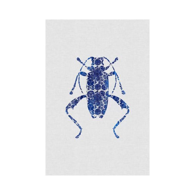 Blue Beetle IV by Orara Studio - Wrapped Canvas Art Prints Rosalind Wheeler Size: 152.4cm H x 101.6cm W on Productcaster.