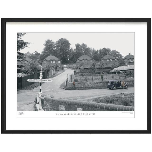 'Anna Valley, Valley Rise C1955' by Francis Frith - Picture Frame Photograph Print on Paper The Francis Frith Collection Size: 45cm H x 60cm W x 2.3cm on Productcaster.