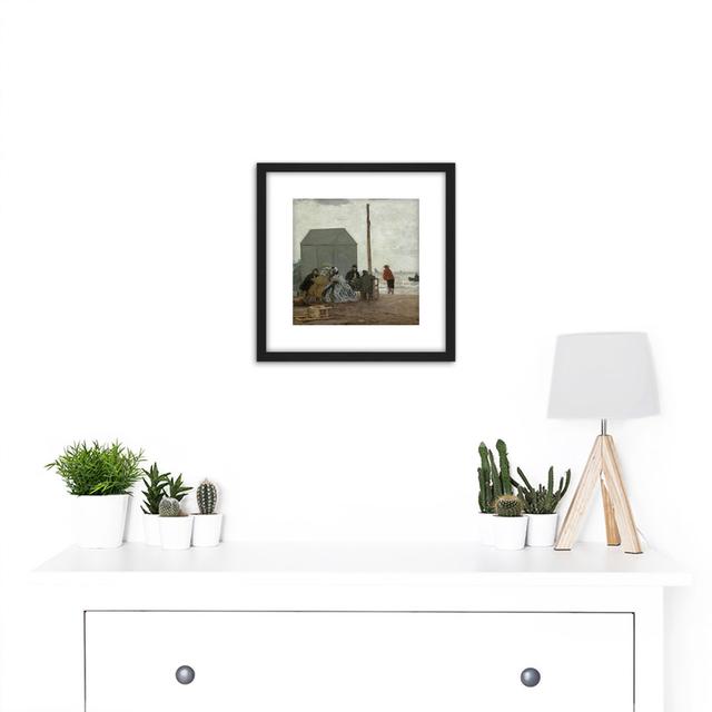 Boudin Beach At Deauville - Single Picture Frame Painting Marlow Home Co. on Productcaster.