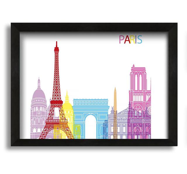 Eiffel Tower France 8 Brayden Studio Size: 29.7cm H x 42cm W x 1.5cm D, Format: Grey Framed Paper on Productcaster.