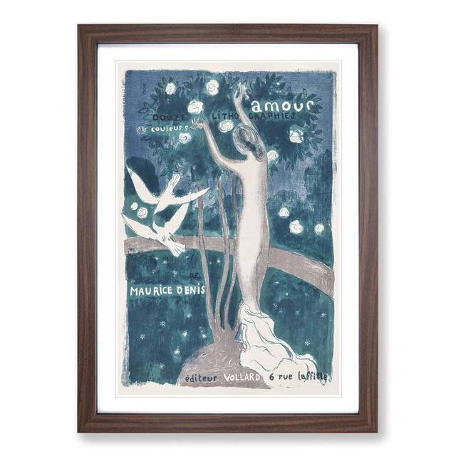 Love Cover by Maurice Denis - Picture Frame Graphic Art East Urban Home Frame Option: Walnut Framed, Size: 65cm H x 48cm W x 2cm D on Productcaster.