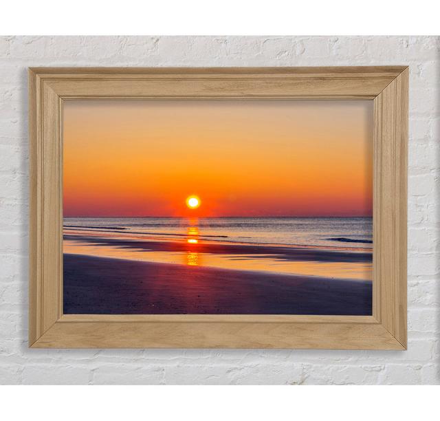 Piercing Orange Sun Blaze - Print Bright Star Size: 59.7cm H x 84.1cm W x 8cm D on Productcaster.