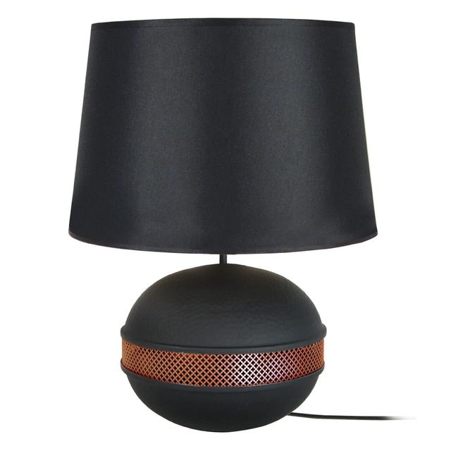 Trammel 55cm Table Lamp Bloomsbury Market Base Colour: Black/Copper on Productcaster.