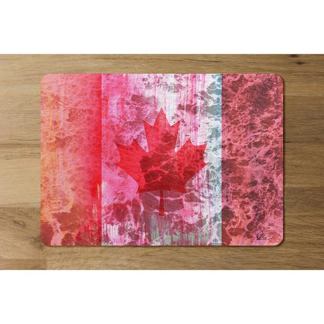 Munro Canada Flag Cork Placemat (Set of 4) Bloomsbury Market on Productcaster.