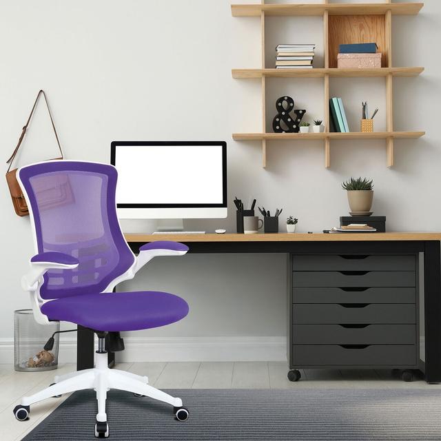 Isabel Mesh Desk Chair Zipcode Design Colour (Upholstery): Purple on Productcaster.