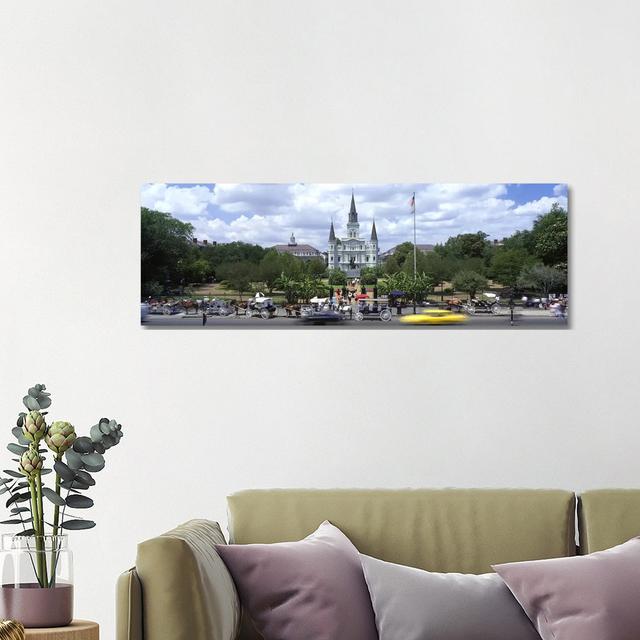 Cathedral at the Roadside, St. Louis Cathedral, Jackson Square, French Quarter, New Orleans, Louisiana, USA by Panoramic Images - Wrapped Canvas Photo on Productcaster.