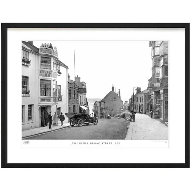 Lyme Regis, Broad Street 1909 by Francis Frith - Single Picture Frame Print The Francis Frith Collection Size: 40cm H x 50cm W x 2.3cm D on Productcaster.