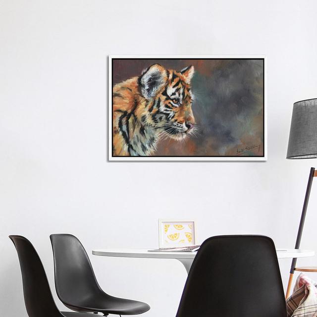 Tiger Cub Portrait In Oil by David Stribbling - Gallery-Wrapped Canvas Giclée on Canvas Langley Street Size: 66.04cm H x 101.6cm W x 3.81cm D, Format: on Productcaster.