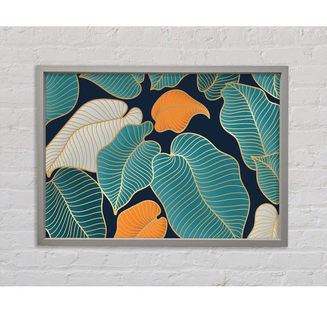 The Banana Leaf Flow Framed Print Bright Star Size: 84.1cm H x 118.9cm W on Productcaster.