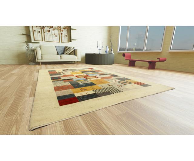 Alim Ombré Hand-Knotted Beige Area Rug Set Latitude Vive Rug Size: Rectangle 200 x 300cm on Productcaster.