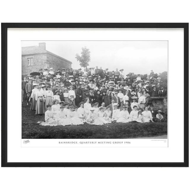 'Bainbridge, Quarterly Meeting Group 1906' - Picture Frame Photograph Print on Paper The Francis Frith Collection Size: 40cm H x 50cm W x 2.3cm D on Productcaster.