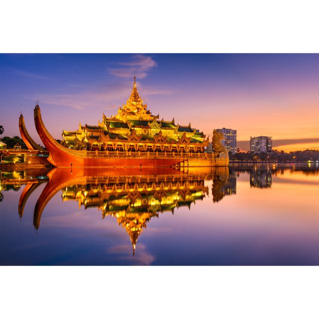 Karaweik Palace in Myanmar by Seanpavonephoto - Wrapped Canvas Photograph 17 Stories Size: 20cm H x 30cm W on Productcaster.