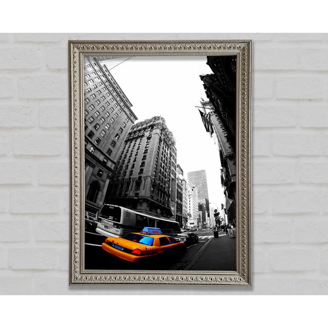 Nyc Yellow Cab On 5Th Avenue Framed Print Bright Star Size: 21cm H x 29.7cm W on Productcaster.