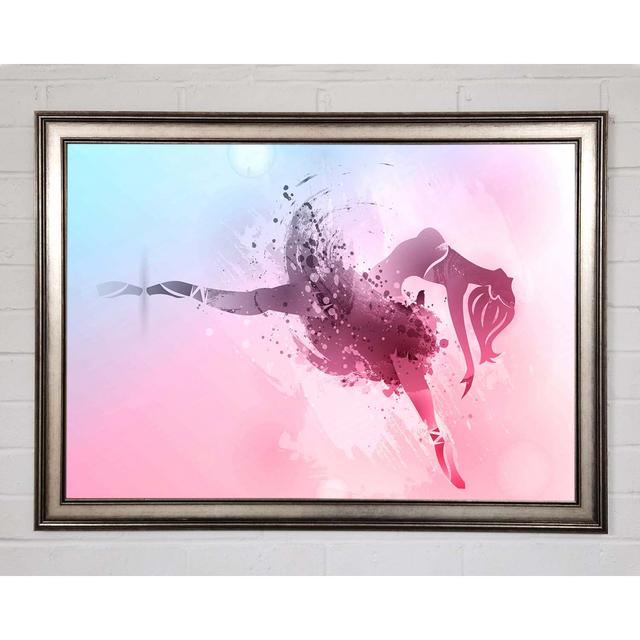 Blue Pink Ballerina 6 Framed Print Brayden Studio Size: 21cm H x 29.7cm W on Productcaster.