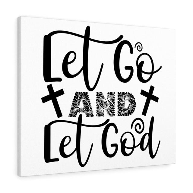 And Let God - Wrapped Canvas Typography Blue Elephant Size: 30cm H x 41cm W on Productcaster.