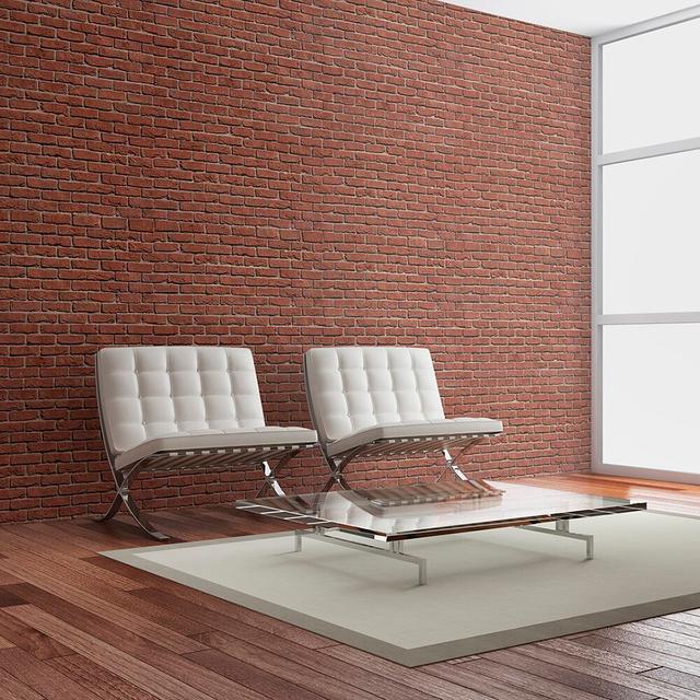 Brick Simple Design 1.54m x 200cm Wallpaper East Urban Home Size: 200 cm x 154 cm on Productcaster.