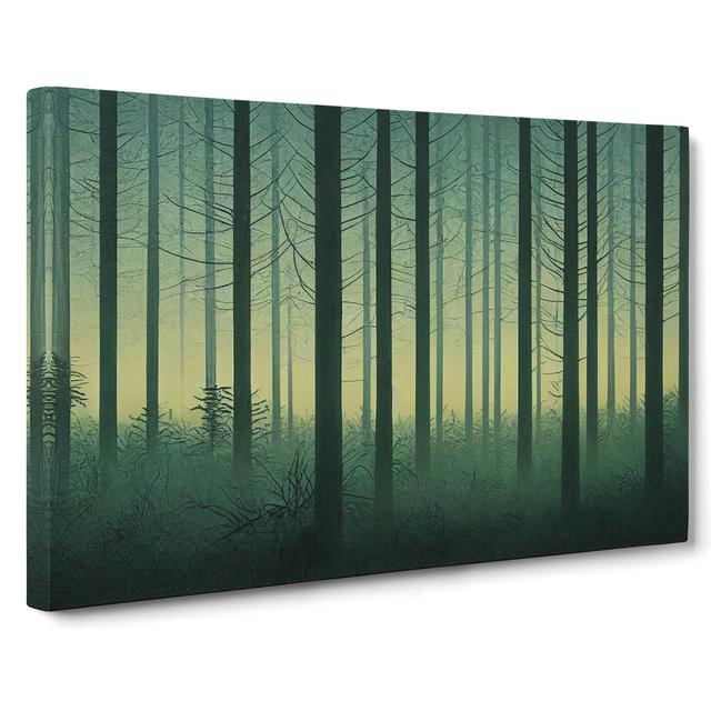 Hopeful Forest - Wrapped Canvas Graphic Art Alpen Home Size: 35cm H x 50cm W x 3cm D on Productcaster.