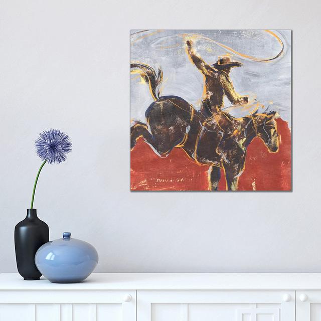 Morning Roundup I by Annie Warren - Wrapped Canvas Print Gracie Oaks Size: 45.72cm H x 45.72cm W x 1.905cm D on Productcaster.