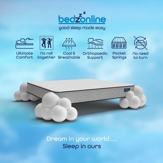 Bedzonline Mattress Bedzonline Size: Double (4'6) on Productcaster.