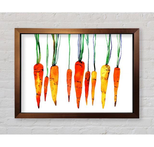 Dangling Carrots - Drucken Bright Star Größe: 100cm H x 141,4cm B x 3,4cm T on Productcaster.